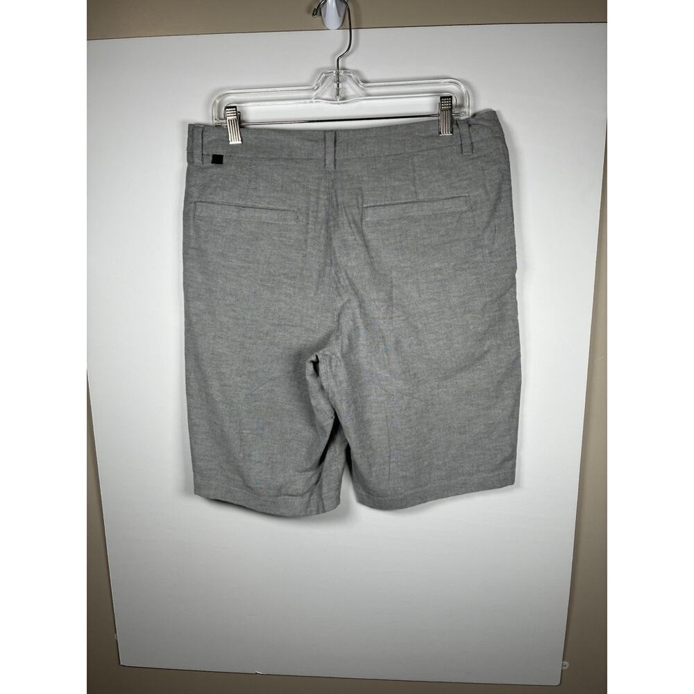 Lululemon Commission Shorts 32 Gray Qwick Oxford 11 Relaxed Fit Mens Golf Chino - Picture 2 of 5